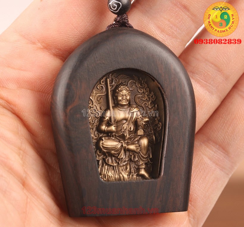Mặt dây chuyền Bất Động Minh Vương bằng đồng