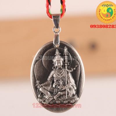 Mặt dây chuyền Đại Sư Liên Hoa Sinh bằng bạc thái