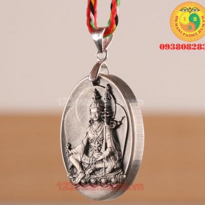 Mặt dây chuyền Đại Sư Liên Hoa Sinh bằng bạc thái