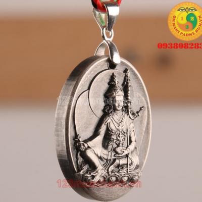 Mặt dây chuyền Đại Sư Liên Hoa Sinh bằng bạc thái