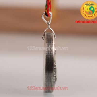 Mặt dây chuyền Đại Sư Liên Hoa Sinh bằng bạc thái