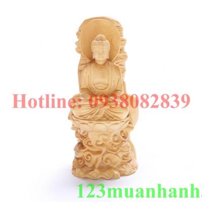 Tượng gỗ Phật Thích Ca Thiền Định