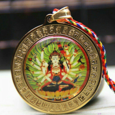 Dây chuyền Phật Chuẩn Đề và Kính Đàn OMN961